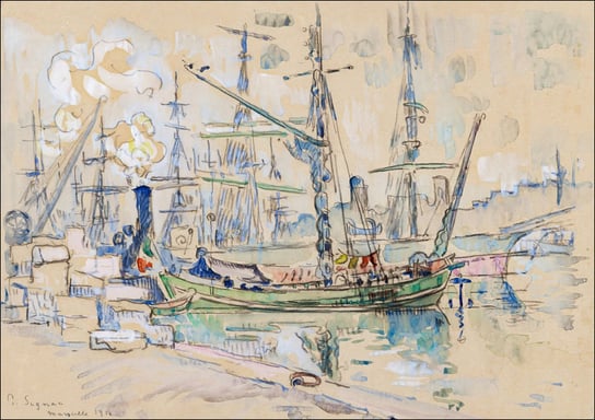 Marseille, Paul Signac - plakat 70x50 cm Galeria Plakatu