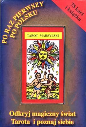 Marsylski, Karty do tarota z książką, 78 szt. Dertor