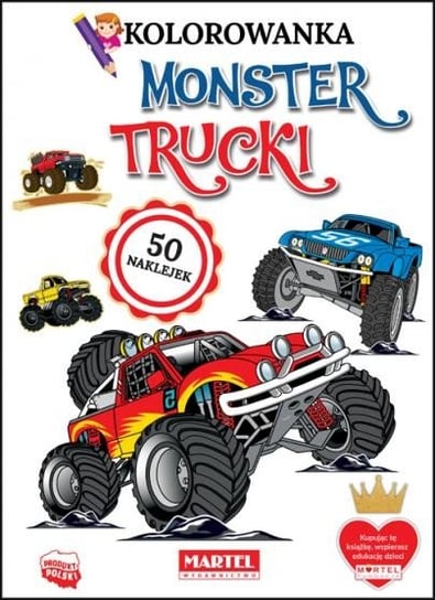 Martel monster trucki z naklejkami 30955 Martel