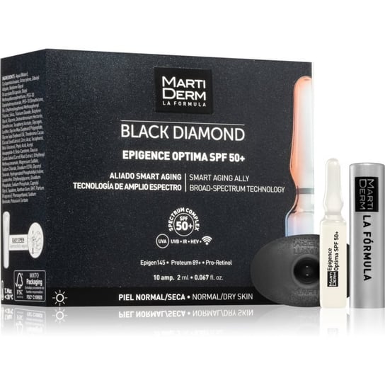 MartiDerm Black Diamond Epigence Optima SPF 50+ serum ochronne w ampułkach SPF 50+ 10x2 ml Inna marka