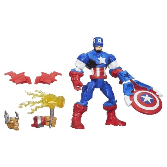 Marvel, Avengers, Super Hero Mashers, figurka Captain America z bronią Hasbro