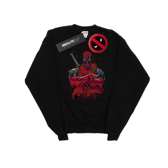 Marvel Bluza Męska Deadpool Pose Splat (M / Czarny) Marvel