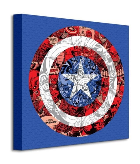 Marvel Captain America Shield Collage - obraz na płótnie Marvel