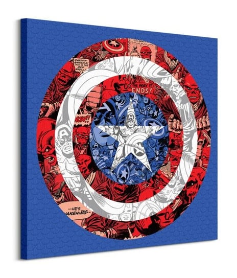 Marvel Captain America Shield Collage - obraz na płótnie Marvel