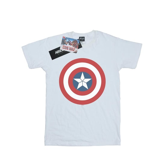 Marvel Chłopcy Captain America Civil War Shield T-Shirt (152/158 / Ciepły Biały) Marvel