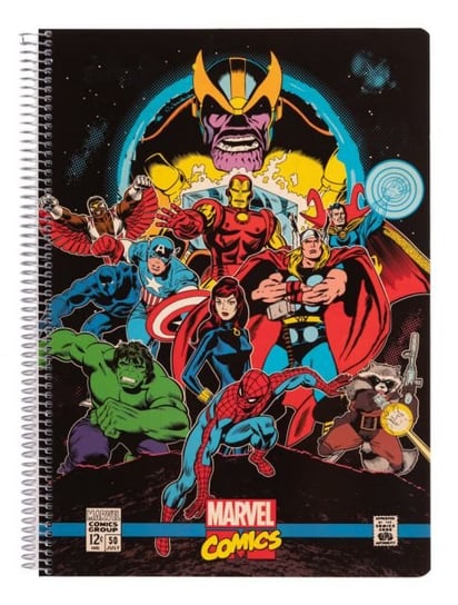 Marvel Comics Avengers - zeszyt A4 w kratkę 21x29,7 cm Marvel