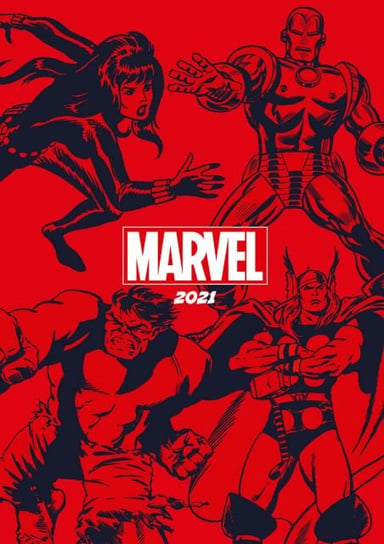 Marvel Comics - dziennik A5 kalendarz 2021 14,8x21 cm Marvel