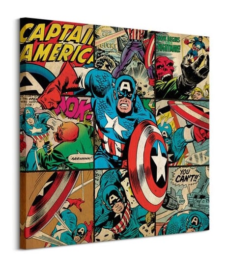 Marvel comics Kapitan Ameryka - obraz na płótnie Marvel