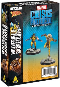 Marvel Crisis Protocol: Wolverine & Sabertooth gra karciana Fantasy Flight Games Fantasy Flight Games