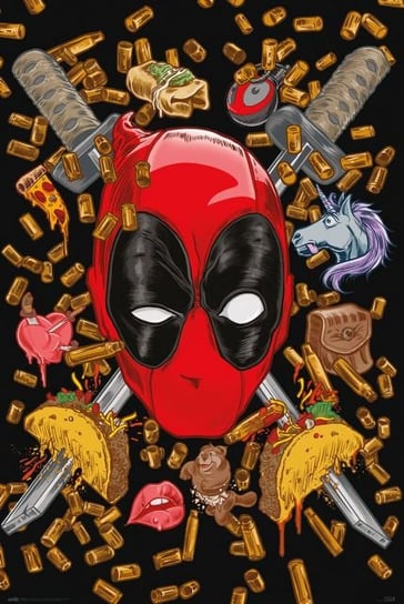 Marvel Deadpool Bullets And Chimichangas - Plakat Marvel