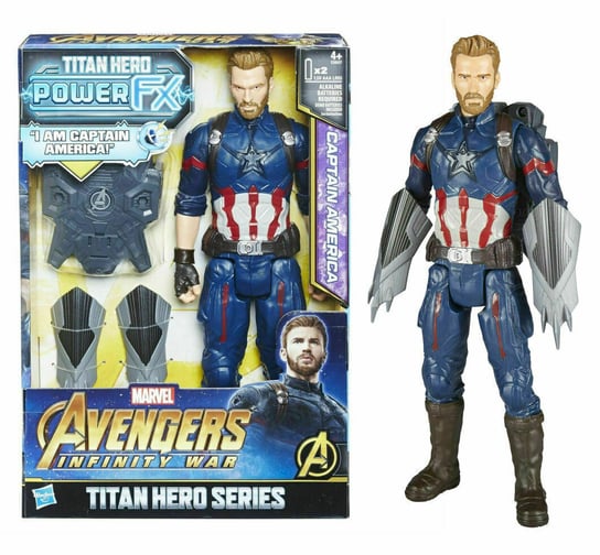 Marvel, figurka Titan Hero Power FX Kapitan Ameryka Hasbro