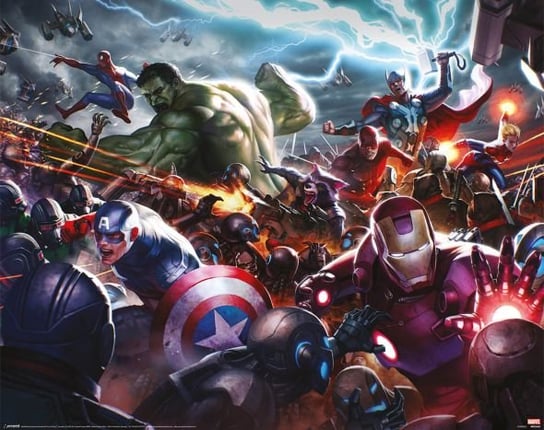 Marvel Future Fight Heroes Assault - plakat Marvel