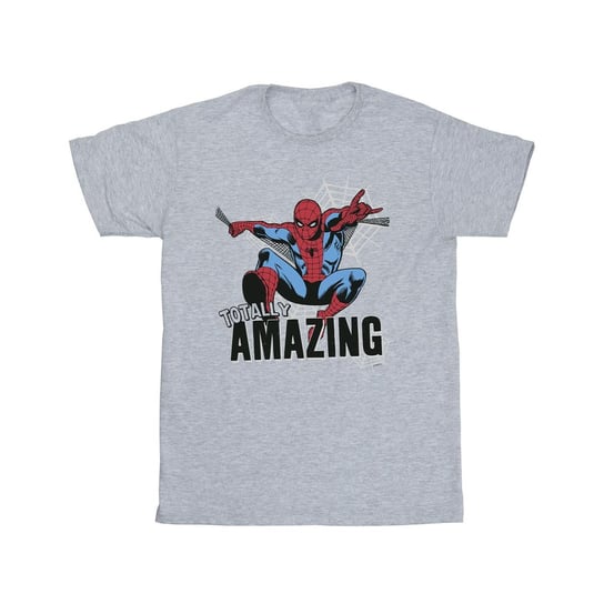 Marvel Koszulka Chłopięca Spider-Man Amazing (128 / Jasnoszary) Marvel