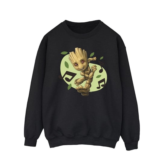 Marvel Męska Bluza Guardians Of The Galaxy Groot Musical Notes (M / Czarny) Marvel