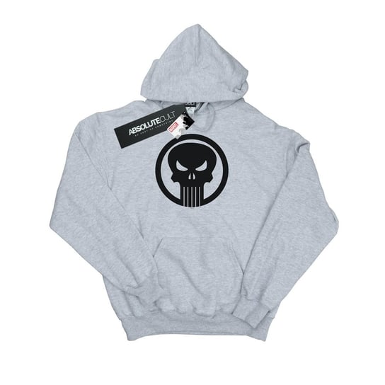 Marvel Męska Bluza Z Kapturem The Punisher Skull Circle (S (52-55 Cm) / Jasnoszary) Marvel
