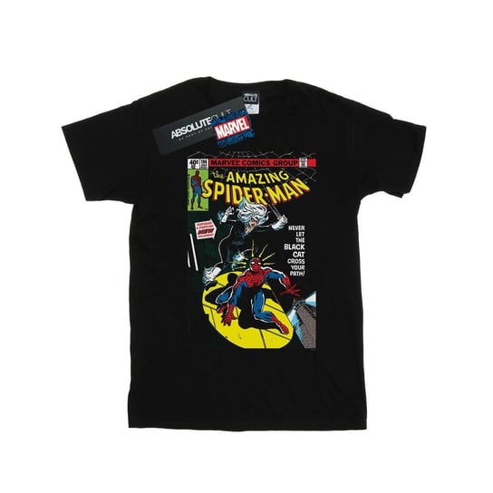 Marvel Męska Koszulka Spider-Man Black Cat Cover (S (52-55 Cm) / Czarny) Marvel