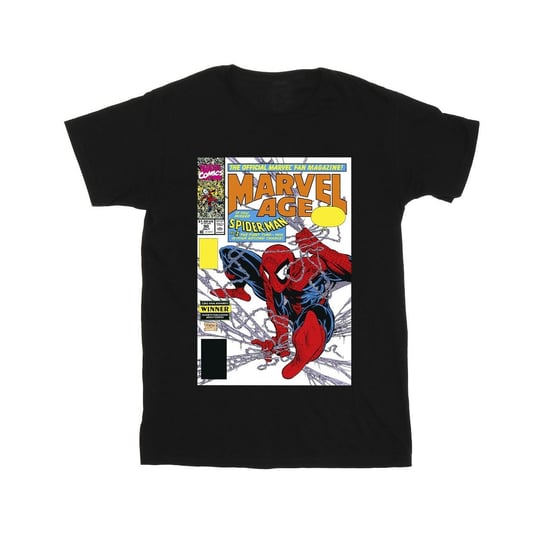 Marvel Męska Koszulka Z Okładką Komiksu Spider-Man Marvel Age (M / Czarny) Marvel