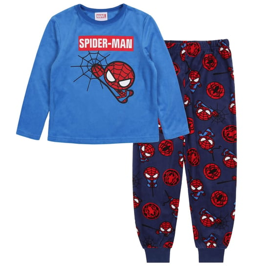Marvel Spider-Man Piżama Chłopięca Długi Rękaw Niebieska Granatowa Marvel