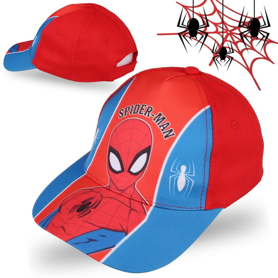 MARVEL SpiderMan Czerwona, chłopięca czapka z daszkiem, dla chłopca 54 cm Marvel