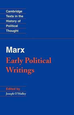 Marx: Early Political Writings Marx Karl