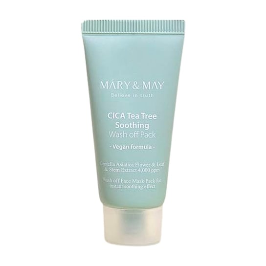 Mary&May, CICA TeaTree Soothing Wash off Pack, Oczyszczająca maska, 30g Mary & May