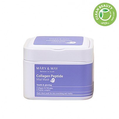 Mary&May, Collagen Peptide Vital Mask, 30szt May&May