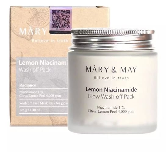Mary&May, Lemon Niacinamide Glow Wash off Pack, 125g Mary&May