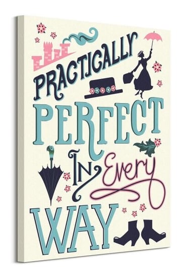 Mary Poppins Practically Perfect in Every Way - obraz na płótnie Disney
