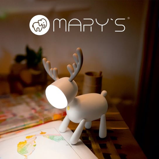 MARY'S LAMPKA LED JELONEK BIAŁY Mary's