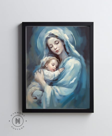 Maryja z Jezusem - 30x40 cm - Bez ramy Harmony Posters