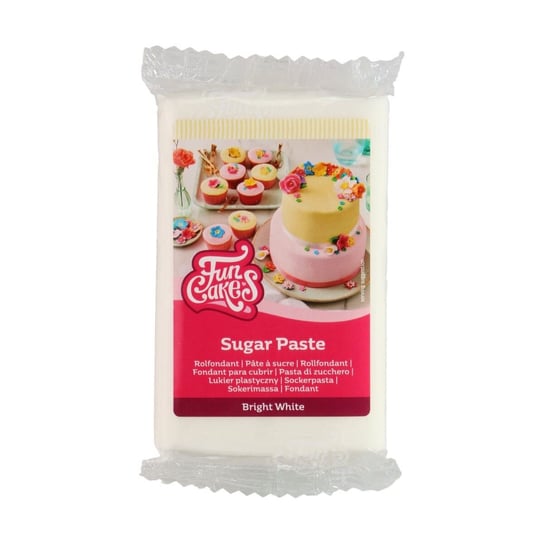 Masa cukrowa, fondant BIAŁY - Bright White FunCakes, 250 g Fun Cakes