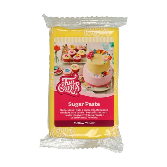 Masa cukrowa, fondant ŻÓŁTY - Mellow Yellow FunCakes, 250 g Fun Cakes
