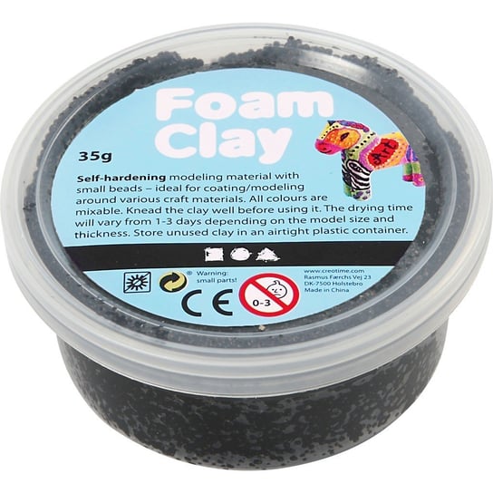 Masa Foam Clay, czarna, 35 g Creativ Company