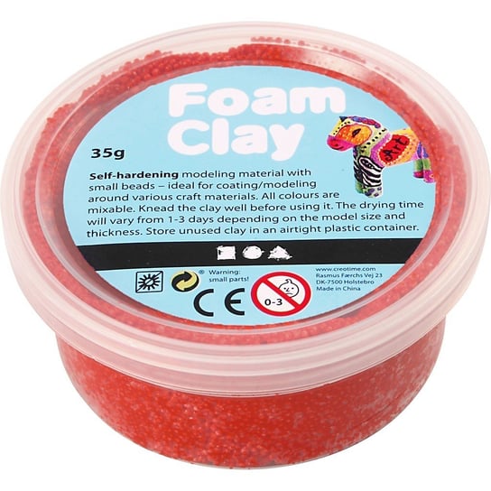 Masa Foam Clay, czerwona, 35 g Creativ Company