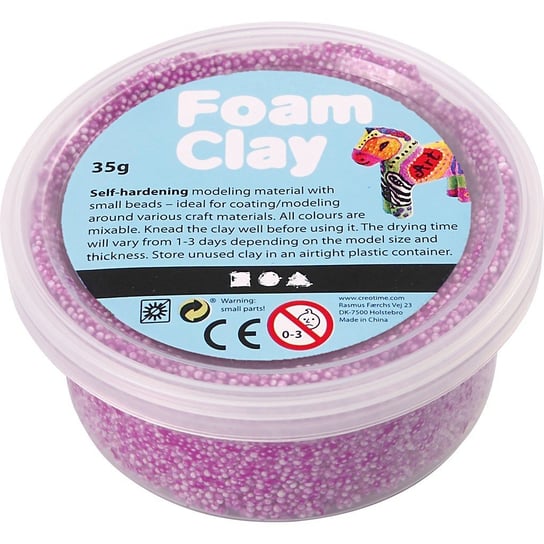 Masa Foam Clay, fioletowa, neonowa, 35 g Creativ Company