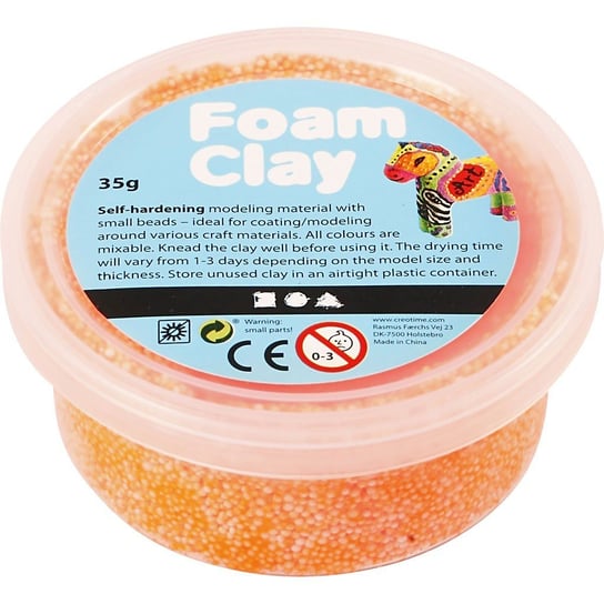 Masa Foam Clay, pomarańczowa, neonowa, 35 g Creativ Company