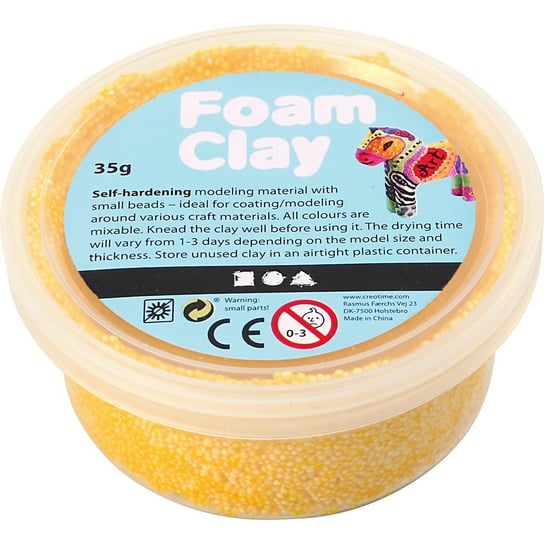 Masa Foam Clay, żółta, 35 g Creativ Company