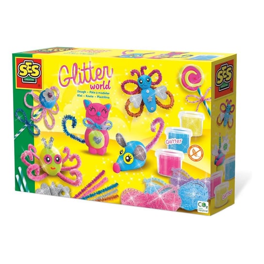 Masa Plastyczna Brokatowy Świat Ses Creative - Zabawki Kreatywne Dla Dziewczynek SES