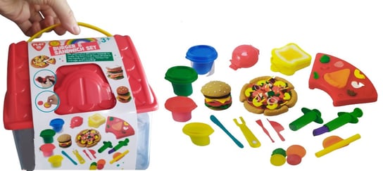 Masa plastyczna burgery kanapki 4 kolory domek Inna marka