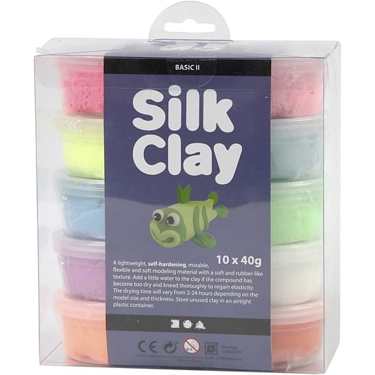 Masa Silk Clay, kolory pastelowe, 10x40 g Creativ Company