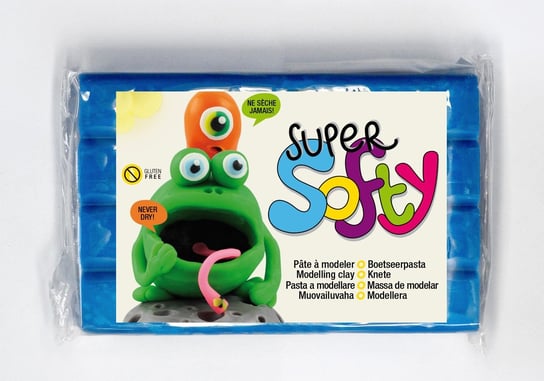 Masa Super-Softy, niebieska, 350 g The Clay and Paint Factory