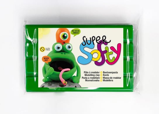 Masa Super-Softy, zielona, 350 g The Clay and Paint Factory