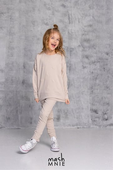 Mashmnie Bluza Reglan Puff Beż - 152-158 MASHMNIE