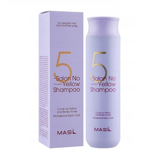 MASIL 5 Salon No Yellow Shampoo, Szampon tonujący do włosów rozjaśnionych, 300ml MASIL