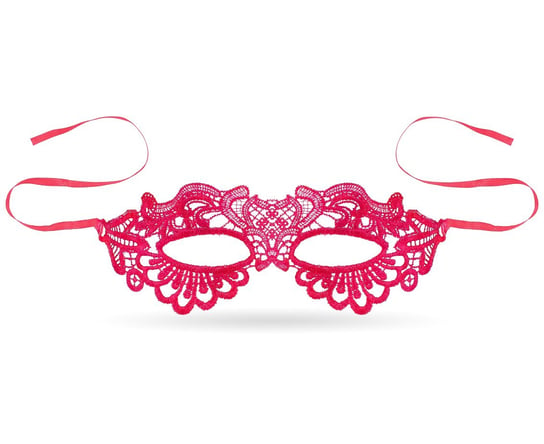 Maska ażurowa, różowa dama, rozmiar uniwersalny GoDan