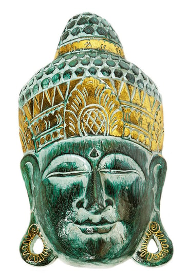 Maska Budda Drewniana Rzeźba 40Cm Indonezja Jakarta
