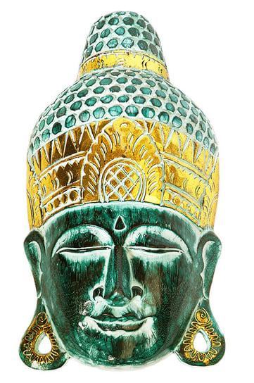 Maska Budda Drewniana Rzeźba 50Cm Indonezja Jakarta