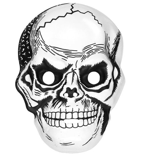 Maska czaszka skull, biała, rozmiar uniwersalny Widmann