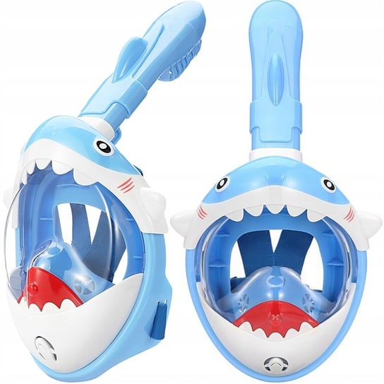 Maska Do Nurkowania Pełnotwarzowa Dla Dzieci Xs Rekin Kf-3 Niebieska LOGIT