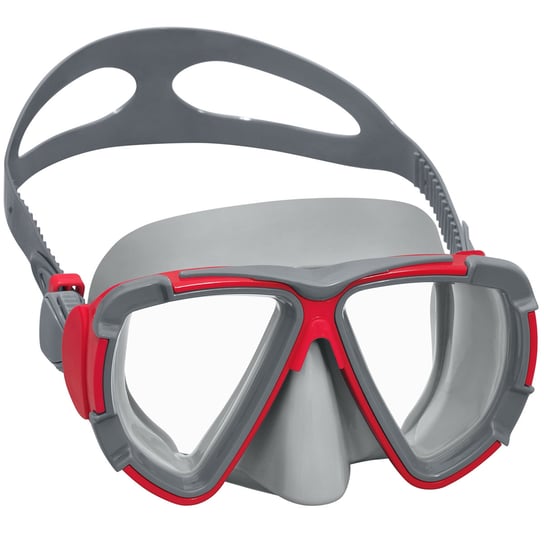 Maska do nurkowania pływania okularki szaro-czerwone Bestway Bestway
